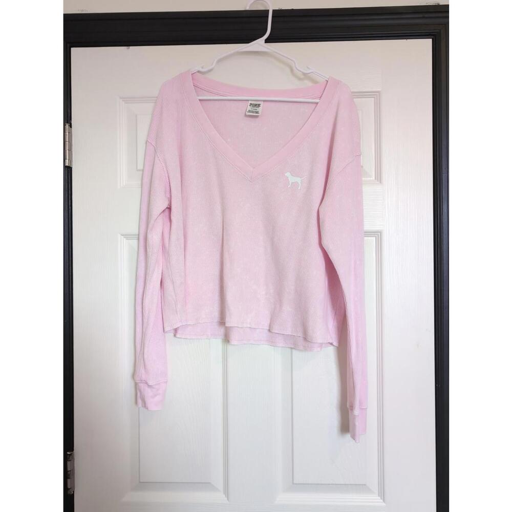 Medium PINK waffle knit top